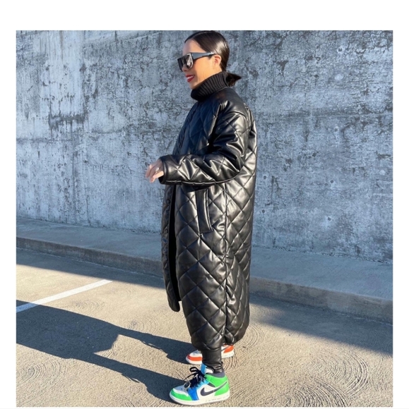 Faux leather coat - Picture 4 of 4